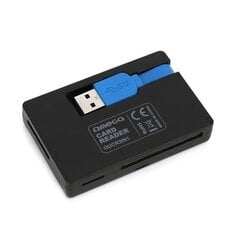 Omega OUCR33IN1 Картридер SDHC / MicroSD / SDXC / с 3.0 USB-плагином / черный цена и информация | Адаптеры и USB-hub | kaup24.ee