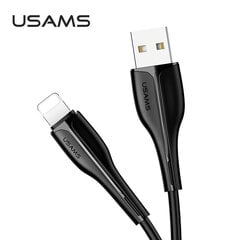 Kiirlaadimiskaabel USAMS Lightning 2A, must hind ja info | Mobiiltelefonide kaablid | kaup24.ee