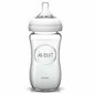 Klaasist lutipudel Philips Avent "Natural", 1+ kuu, 240 ml (SCF053/17) hind ja info | Lutipudelid ja aksessuaarid | kaup24.ee