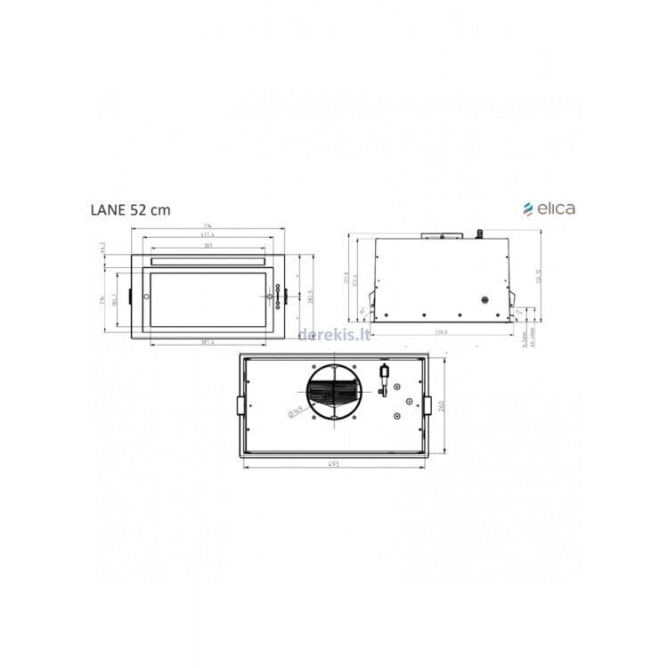 Elica Lane BL MAT/A/52 hind ja info | Õhupuhastid | kaup24.ee