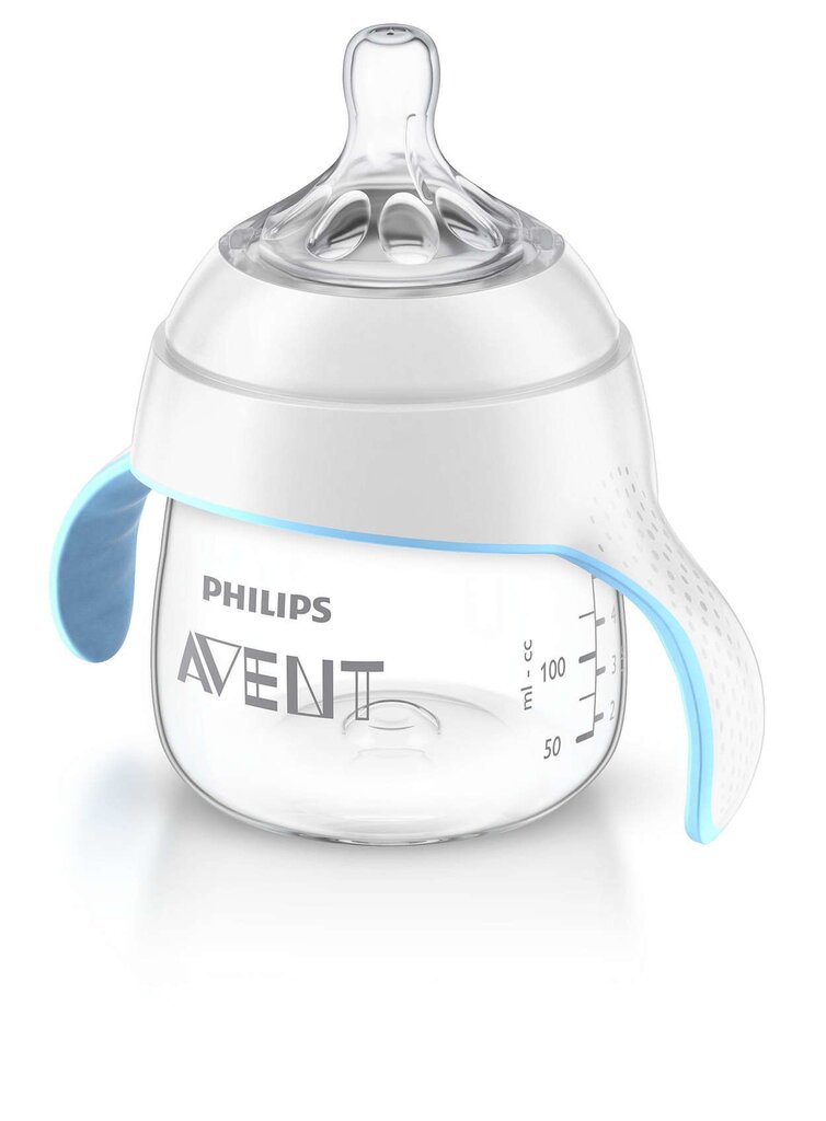 Joogipudel käepidemetega Philips Avent Natural, 125 ml, SCF262/06 цена и информация | Lutipudelid ja aksessuaarid | kaup24.ee