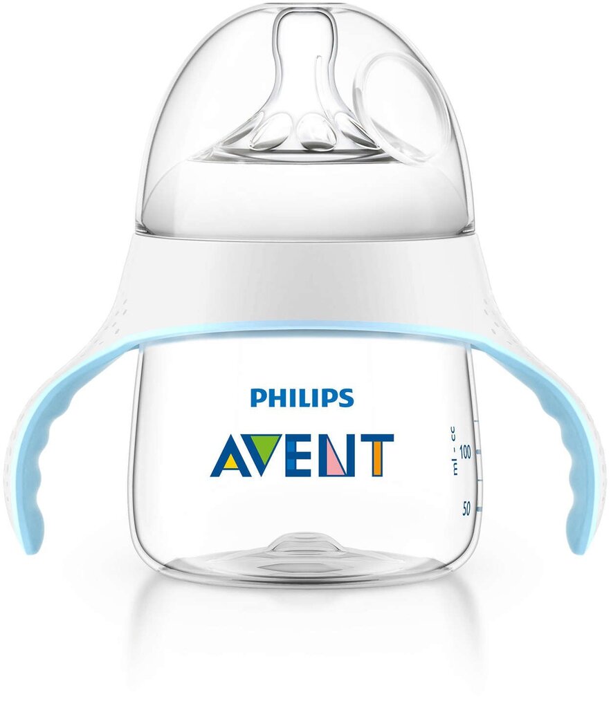 Joogipudel käepidemetega Philips Avent Natural, 125 ml, SCF262/06 цена и информация | Lutipudelid ja aksessuaarid | kaup24.ee