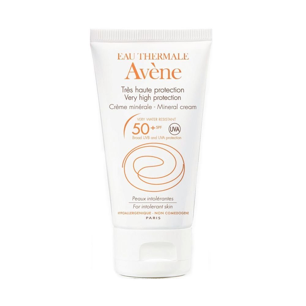 Mineraalne päikesekaitsekreem Avene Very High Protection SPF50 50 ml цена и информация | Päikesekreemid | kaup24.ee