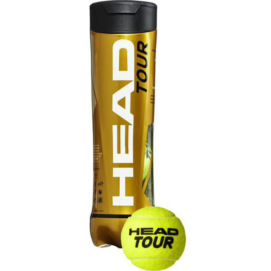 Tennisepallid Head Tour, 4 tk hind ja info | Välitennise tooted | kaup24.ee