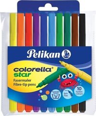 Цветные маркеры Pelikan Colorella Star C302, 10 цветов цена и информация | Принадлежности для рисования, лепки | kaup24.ee