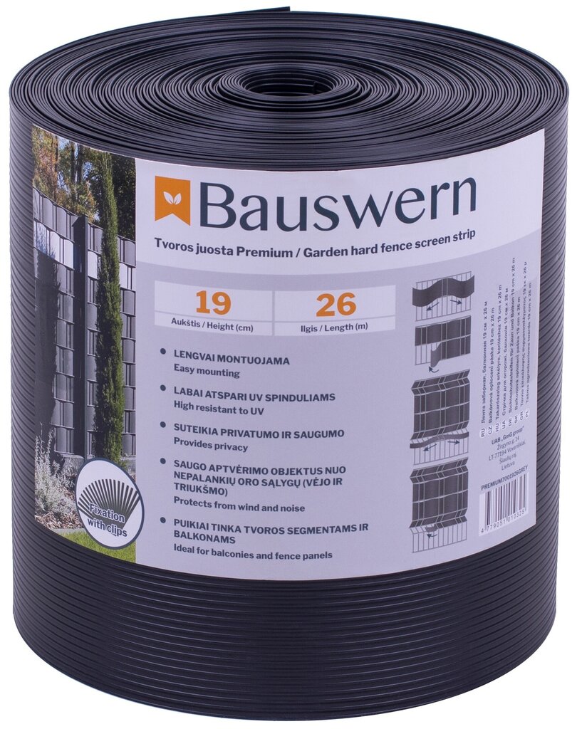 Muruääris BAUSWERN PREMIUM, 26 x 0,19 m (700 g / m²), hall hind ja info | Aiad ja tarvikud | kaup24.ee