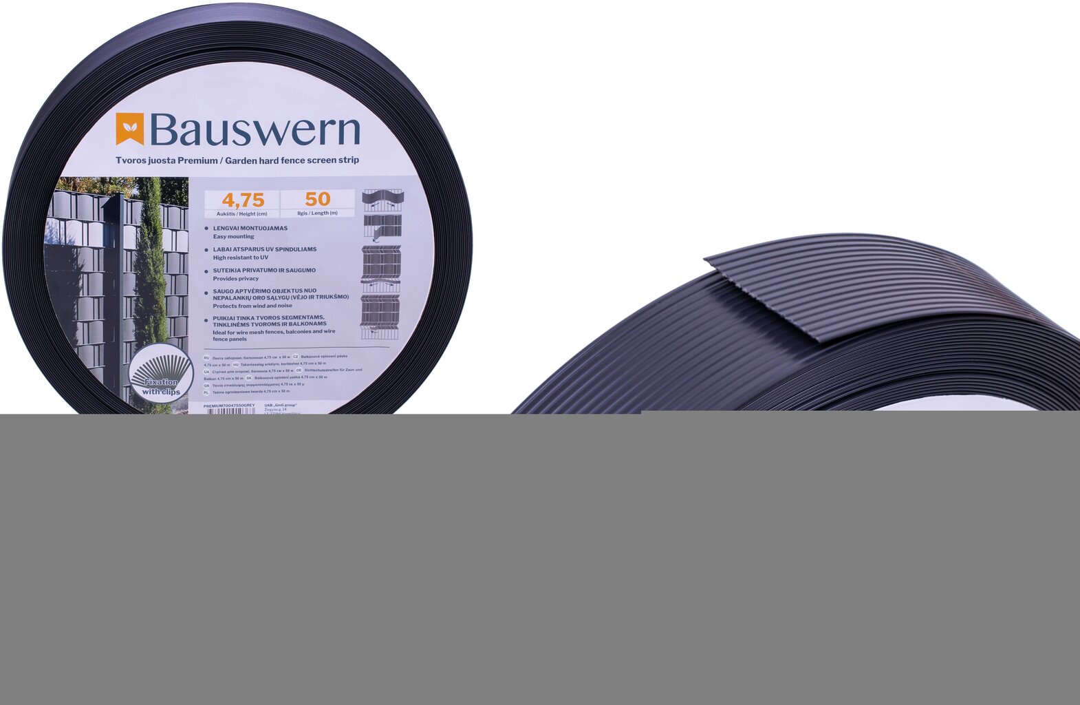 Aialint BAUSWERN PREMIUM, 50 x 0,0475 m (700 g / m²), hall hind ja info | Aiad ja tarvikud | kaup24.ee