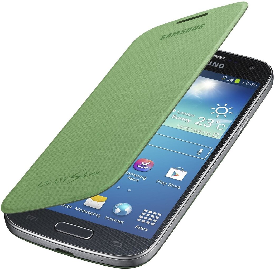 Kaaned Flip Cover Samsung Galaxy S4 mini, roheline hind ja info | Telefoni kaaned, ümbrised | kaup24.ee