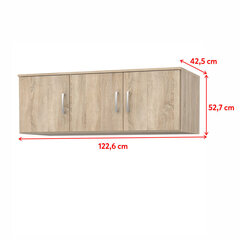 Подвесной шкафчик Selsey Niko 123 см, цвета дуба цена и информация | Шкафчики в гостиную | kaup24.ee