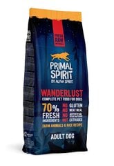Primal Spirit märgtoit täiskasvanud koertele Wanderlust 12kg hind ja info | Kuivtoit koertele | kaup24.ee