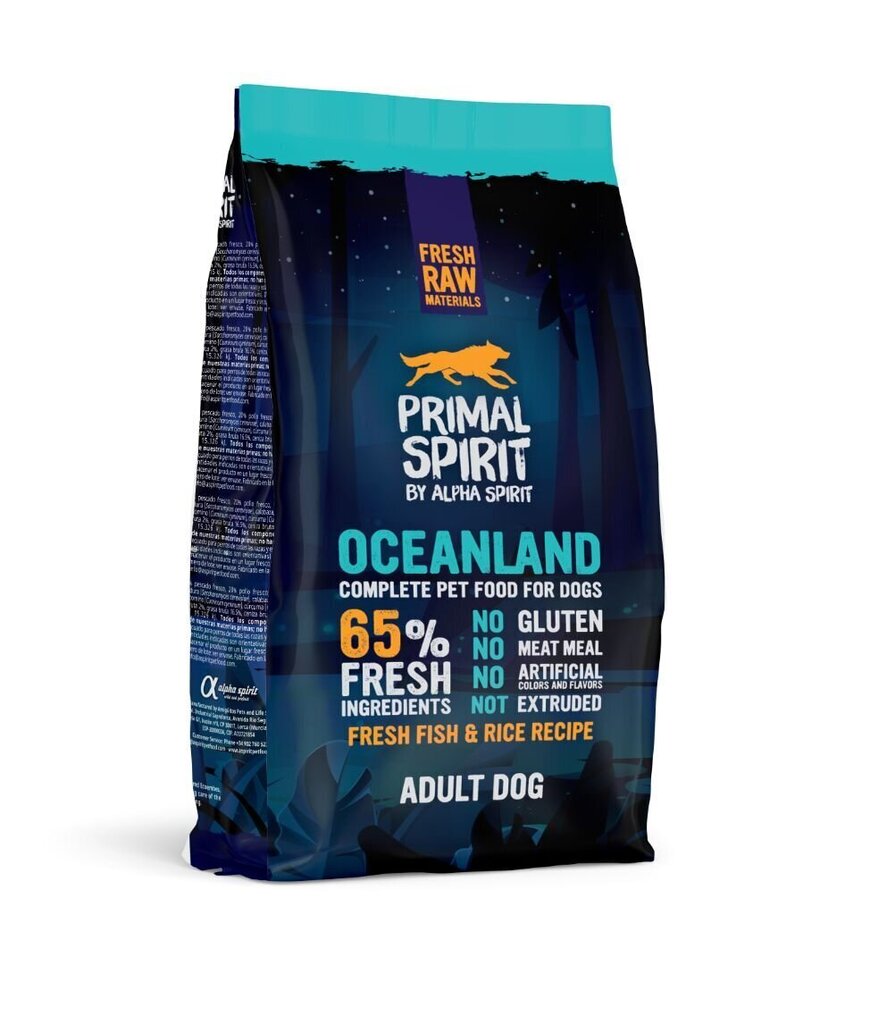 Primal Spirit märgtoit täiskasvanud koertele Oceanland 1kg hind ja info | Kuivtoit koertele | kaup24.ee