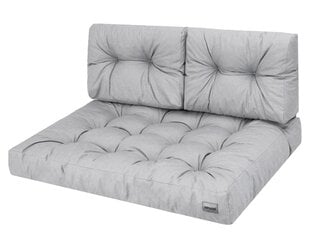 Подушка на сиденье поддона Hobbygarden Leo 120x80см, светло-серая цена и информация | Подушки, наволочки, чехлы | kaup24.ee
