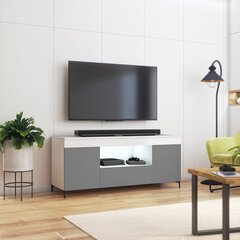 ТВ столик Selsey Gusto LED, серый/белый цена и информация | Тумбы под телевизор | kaup24.ee