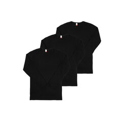 Мужские футболки Onurel черные 3 пары цена и информация | Нательные майки для мужчин | kaup24.ee