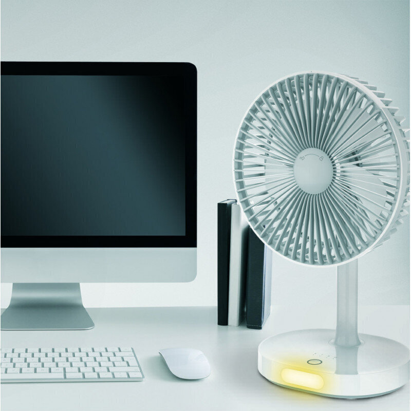 Platinet ventilaator akuga 3000mAh, valge/hall (45242) hind ja info | Ventilaatorid | kaup24.ee