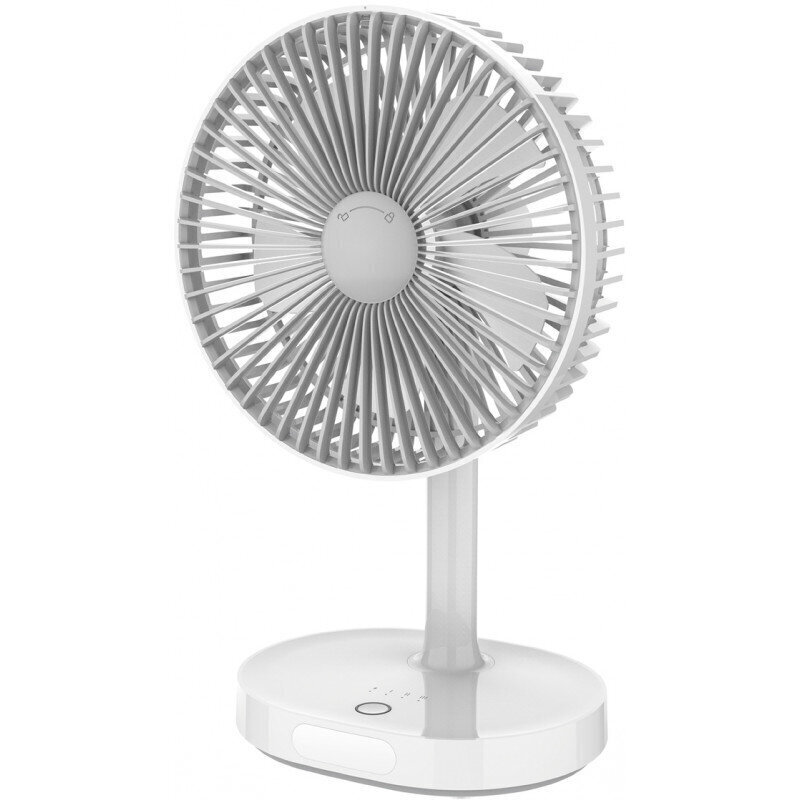 Platinet ventilaator akuga 3000mAh, valge/hall (45242) цена и информация | Ventilaatorid | kaup24.ee