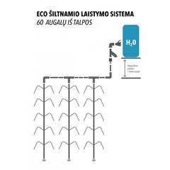 Комплект для полива теплицы ECO, 60 растений из водопровода цена и информация | Оборудование для полива | kaup24.ee