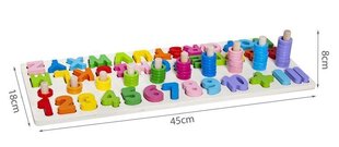Деревянный алфавит и числа цена и информация | Развивающие игрушки | kaup24.ee