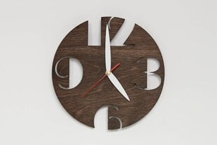 Настенные деревянные часы 25 x 25 x 0.3 cm цена и информация | Часы | kaup24.ee