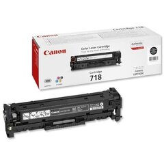 CANON TONER 718 BLACK 3400P цена и информация | Картриджи и тонеры | kaup24.ee