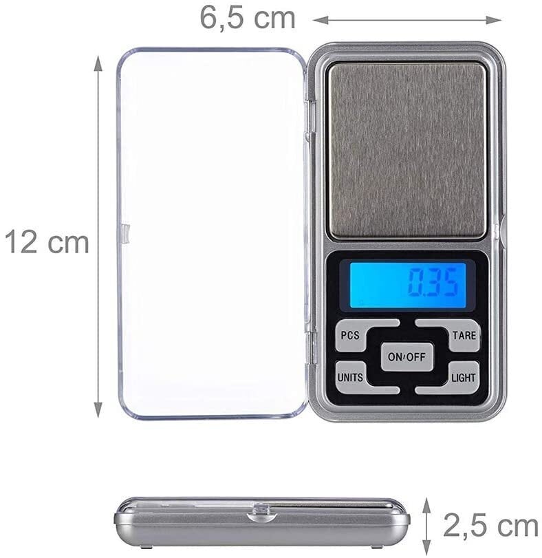 Juveelide mini taskukaal, max 200g - 0,01g hind ja info | Köögikaalud | kaup24.ee