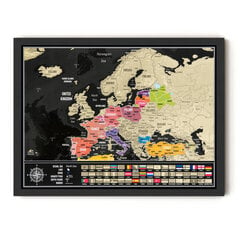 Kraabitav maakaart raamiga &quot;Euroopa&quot; hind ja info | Maailmakaardid | kaup24.ee