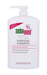 Igapäevane šampoon SEBAMED Everyday Shampoo pH 5.5, 1000 ml цена и информация | Шампуни | kaup24.ee