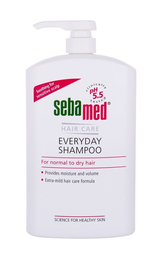 Igapäevane šampoon SEBAMED Everyday Shampoo pH 5.5, 1000 ml цена и информация | Šampoonid | kaup24.ee
