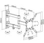 Deltaco ARM-459, VESA 75x75-200x200, 15"-40" цена и информация | Teleri seinakinnitused ja hoidjad | kaup24.ee