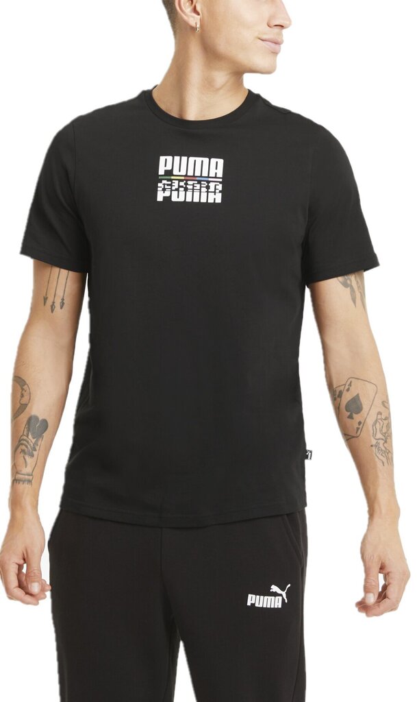 Meeste särk Puma Core International Tee1, must цена и информация | Meeste T-särgid | kaup24.ee
