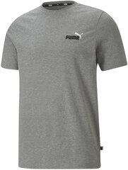 Meeste särk Puma ESS+Embroidery Logo Tee Medium, hall hind ja info | Meeste T-särgid | kaup24.ee