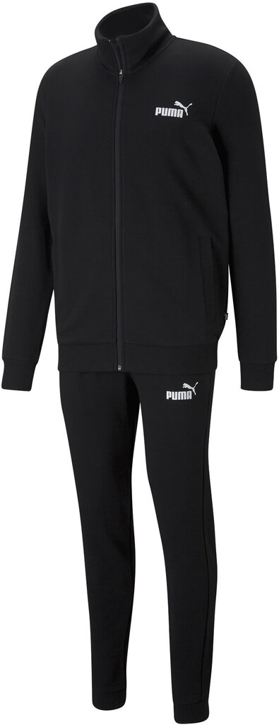 Meeste spordikomplekt Puma Clean Sweat Suit, must цена и информация | Meeste spordiriided | kaup24.ee