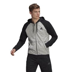 Meeste pusa Adidas Essentials Melange Small Logo, hall ja must цена и информация | Мужские толстовки | kaup24.ee