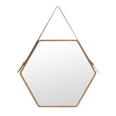 Зеркало Homede Eib, 45,5 см, коричневое цена и информация | Подвесные зеркала | kaup24.ee