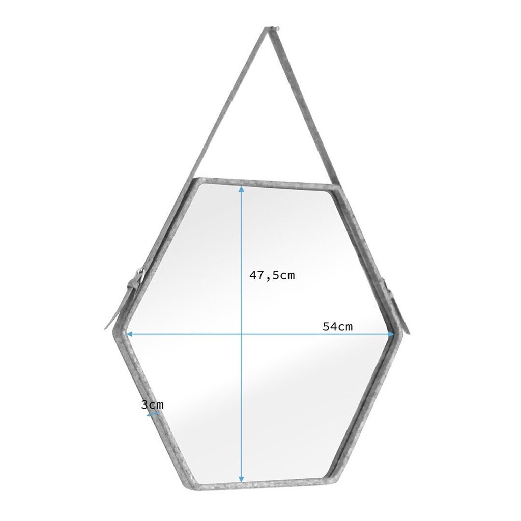 Peegel Homede Eib, 54 cm, pruun hind ja info | Peeglid | kaup24.ee