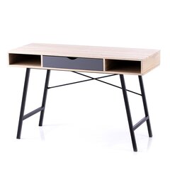 Письменный стол Homede Kayl, светло-коричневый/черный цена и информация | Компьютерные, письменные столы | kaup24.ee