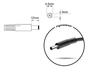 Mitsu 19V, 3.42A, (4.5X3.0 PIN) цена и информация | Зарядные устройства для ноутбуков | kaup24.ee