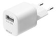 Deltaco USB-AC181, USB-A, 2.4 A 1 m USB-A Lightning kaabliga цена и информация | Mobiiltelefonide laadijad | kaup24.ee