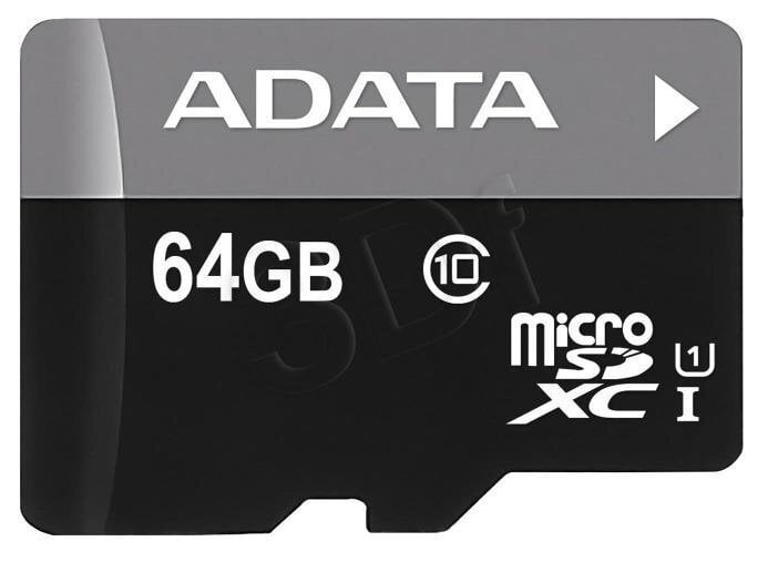 ADATA Premier UHS-I 64 GB, MicroSDXC, Fl hind ja info | Mobiiltelefonide mälukaardid | kaup24.ee