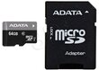 ADATA Premier UHS-I 64 GB, MicroSDXC, Fl цена и информация | Mobiiltelefonide mälukaardid | kaup24.ee