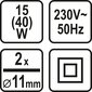 Kuumaliimipüstol Sthor 11mm 15/40W (73056) hind ja info | Käsitööriistad | kaup24.ee