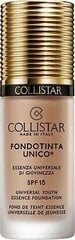 Collistar Unique Foundation жидкая основа для макияжа Collistar Unico Foundation Universal Essence of Youth SPF 15, Nude, 30 мл цена и информация | Пудры, базы под макияж | kaup24.ee