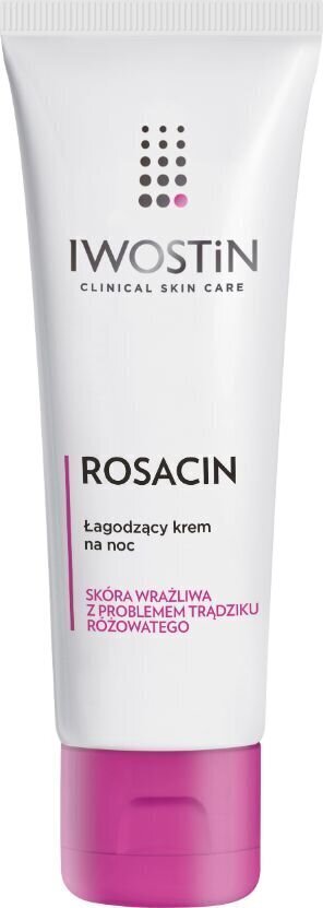 Rahustav öökreem punetuse vastu Iwostin Rosacin, 40 ml hind ja info | Näokreemid | kaup24.ee