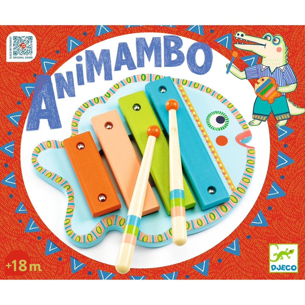 Mängu muusikariist - Ksülofon Djeco Animambo, DJ06001 цена и информация | Imikute mänguasjad | kaup24.ee