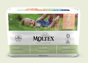 Подгузники Moltex Pure & Nature 2 Mini 3-6кг 38шт цена и информация | Пеленки | kaup24.ee