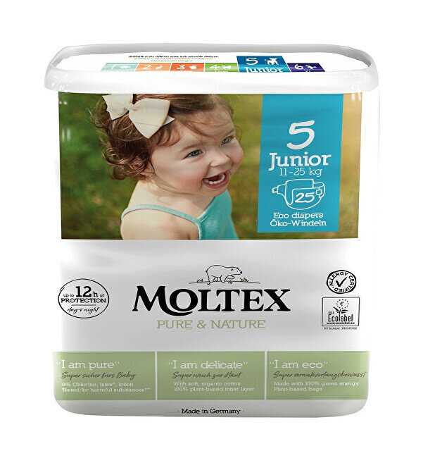 Mähkmed Moltex Pure & Nature 5 Junior 11-25kg 25tk hind | kaup24.ee