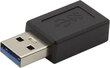 USB C- USB 3.0 Adapter i-Tec C31TYPEA   Must hind ja info | USB jagajad, adapterid | kaup24.ee