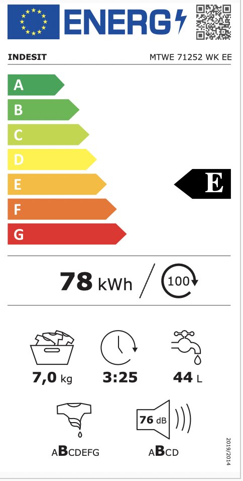 Indesit MTWE 71252 WK EE цена и информация | Pesumasinad | kaup24.ee