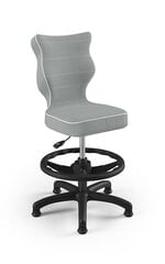 Эргономичное детское кресло Entelo Petit Black JS03 с опорой для ног, серое цена и информация | Офисные кресла | kaup24.ee