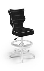 Детское кресло Entelo Petit White VS01 с опорой для ног, черное цена и информация | Офисные кресла | kaup24.ee